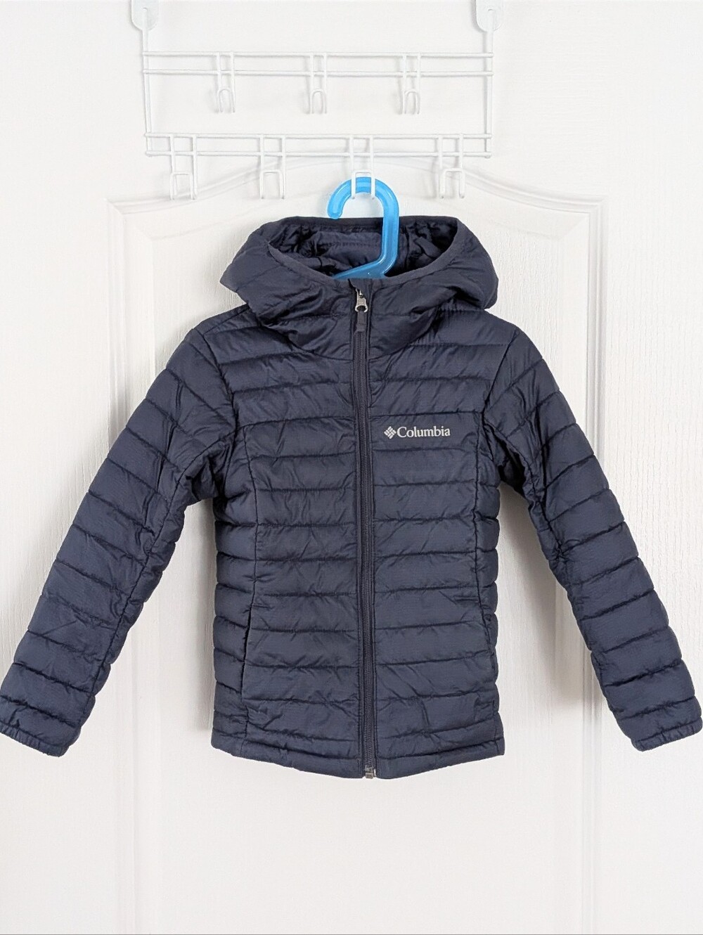 Columbia Silver Falls Insulated Hooded Jacket nocturnal blue size 4 yo